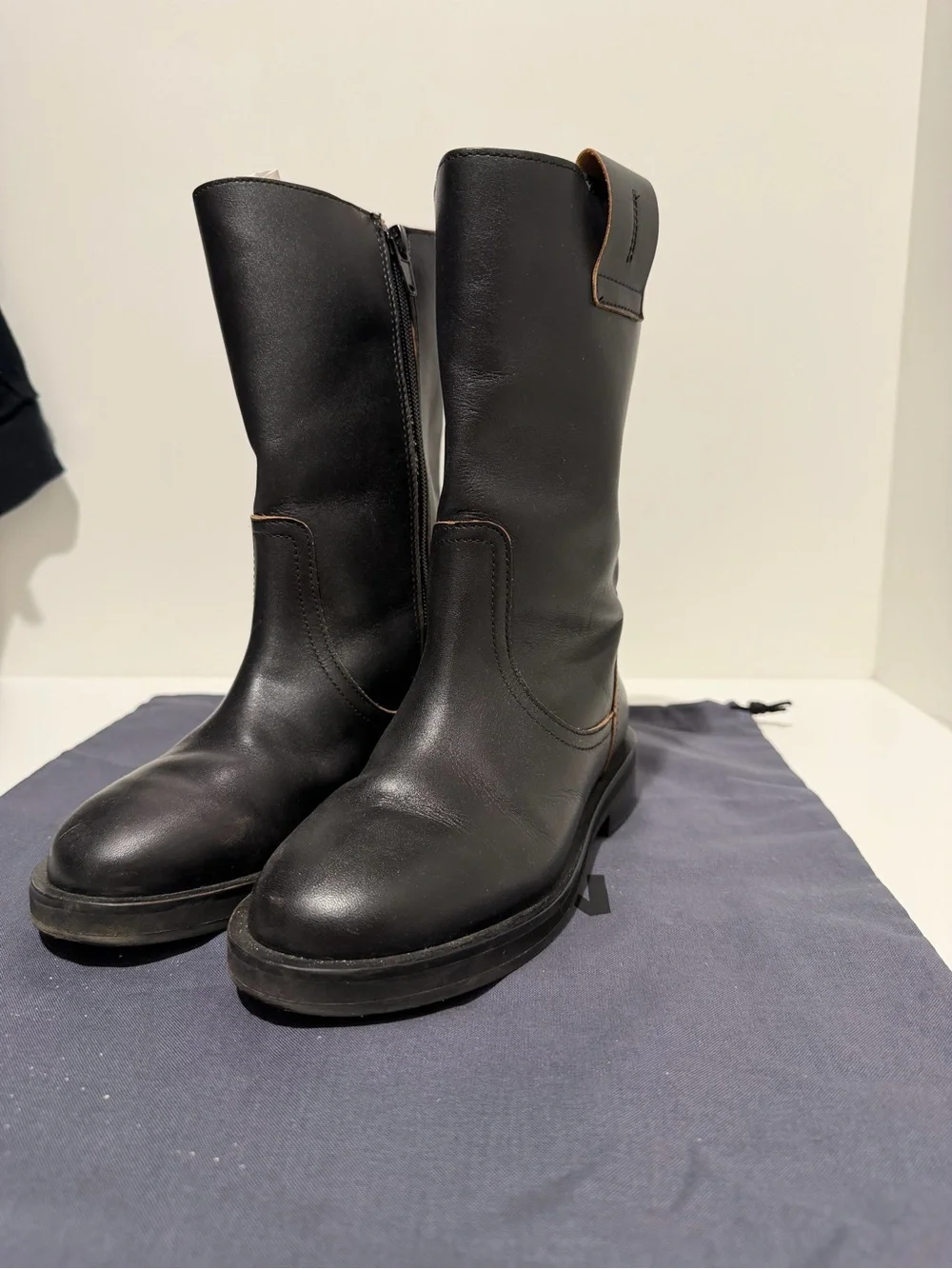 Zara kids LEATHER CHELSEA BOOTS